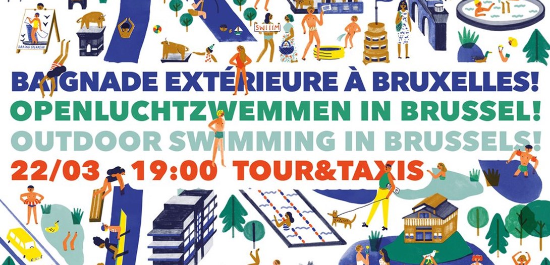 Open-air swimming in Brussels