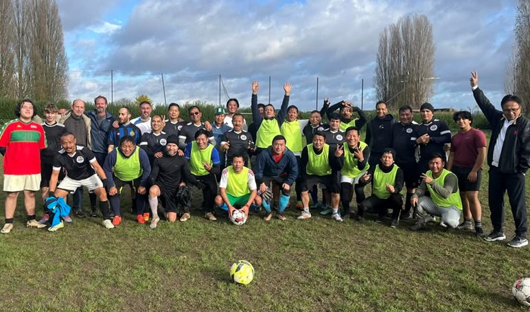 Voetbal training volwasennen